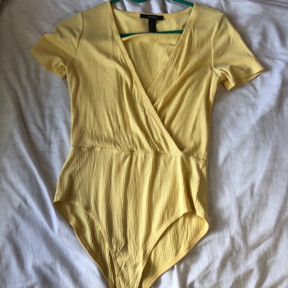 Yellow bodysuit